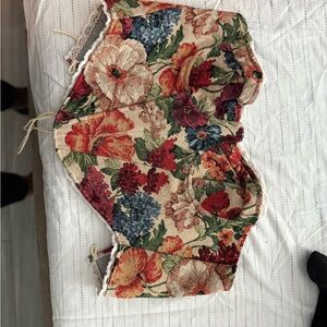 Floral Tapestry Vest/corset